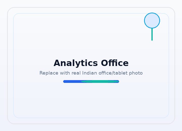 Business owner reviewing live sales analytics on a tablet in a modern office